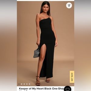 Lulus black maxi dress